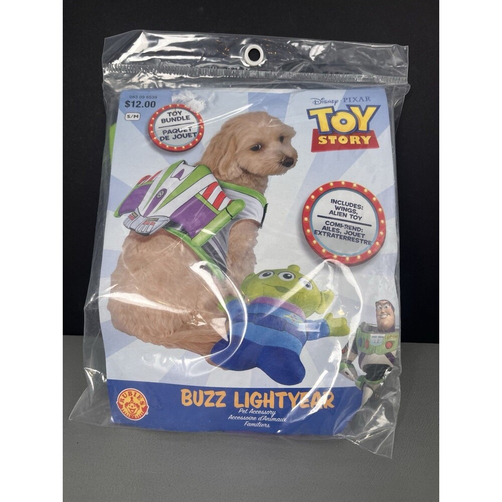 Rubies Toy Story Buzz Lightyear Halloween Pet Costume Set Size S/M Toy Alien